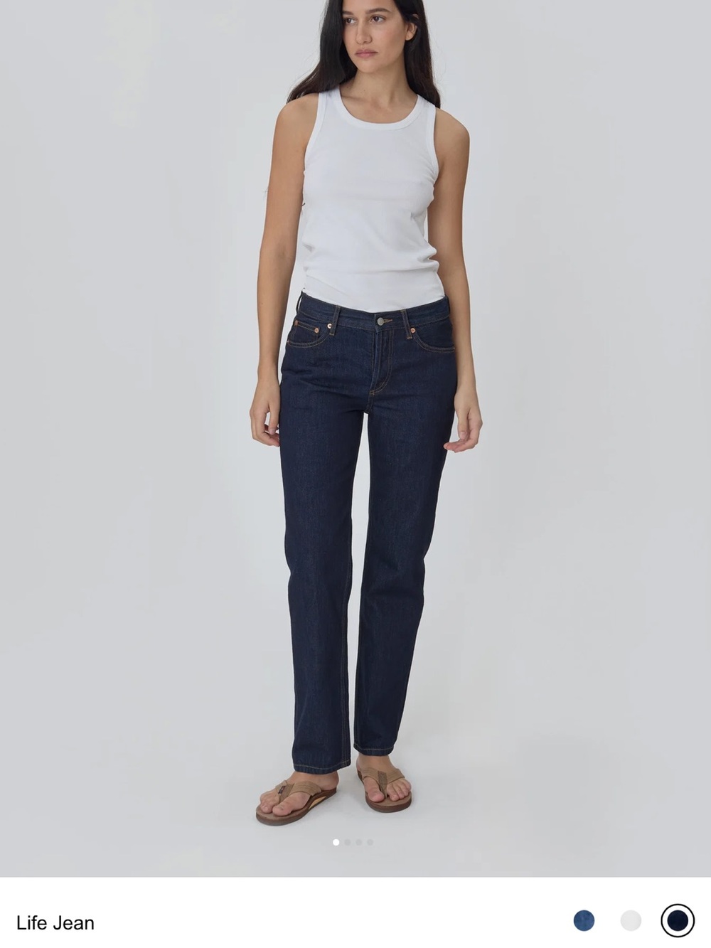 Still Here NY Life Jean Straight-Leg Women's Jeans - Dark Indigo 26 NWT